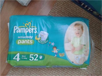 Лот: 7156671. Фото: 1. памперс трусики 4, 52 шт не вскрытые. Детская гигиена