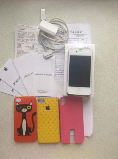 Лот: 8333410. Фото: 1. iPhone 4s 16gb white обмен на... Смартфоны