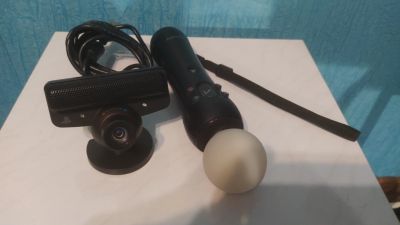 Лот: 16431855. Фото: 1. Ps move (ps3 ps4) + камера ps... Аксессуары для игровых приставок, консолей, геймпады