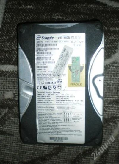 Лот: 3642241. Фото: 1. Жесткий диск Seagate U10 ST310212A. Жёсткие диски (HDD)