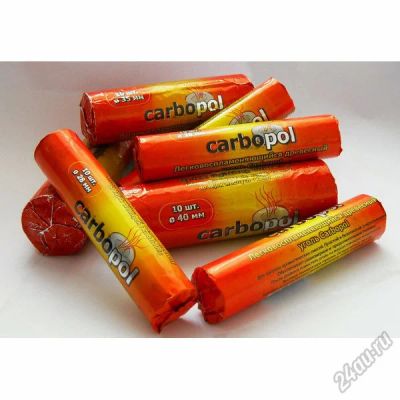 Лот: 5738607. Фото: 1. Угли для кальяна Carbopol 28мм. Аксессуары и запчасти для кальянов