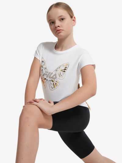 Лот: 25543743. Фото: 1. Футболка для девочек FILA, Белый. Другое (спортивная одежда)