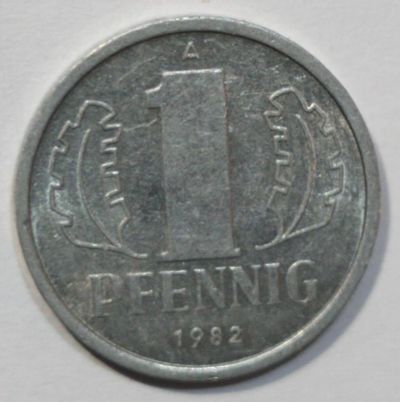 Лот: 8498719. Фото: 1. 1 пфенниг 1982 год. Германия... Германия и Австрия