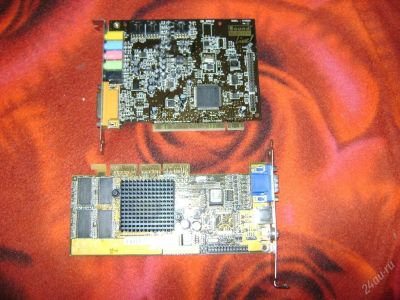Лот: 48530. Фото: 1. Видео карта GeForce 2 MX400 +звуковая... Видеокарты