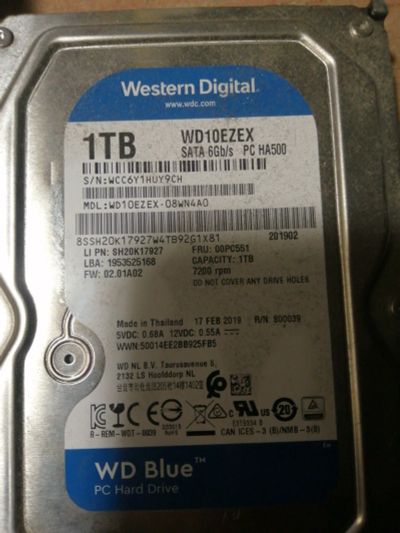 Лот: 15718957. Фото: 1. Western digital. Жёсткие диски (HDD)