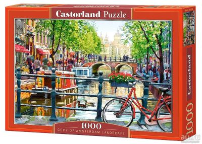 Лот: 2243925. Фото: 1. Пазлы 1000 Амстердам, Castorland... Пазлы