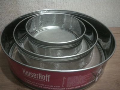 Лот: 15248107. Фото: 1. Набор сит 3 шт металл KaiserHoff. Кухонные аксессуары