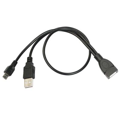 Лот: 6665672. Фото: 1. Micro USB Host OTG Y кабель... Дата-кабели, переходники