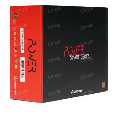 Лот: 13899082. Фото: 1. Блок питания Chieftec Power Smart... Корпуса, блоки питания