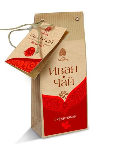 Лот: 10212448. Фото: 1. Напиток чайный "Иван чай" с брусникой... Чай, кофе, какао