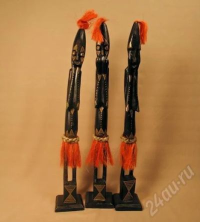 Лот: 610734. Фото: 1. Туземцы "не вижу, не слышу, не... Аксессуары