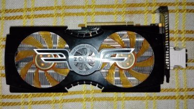 Лот: 9960012. Фото: 1. Zotac VF3000 GTX 470 AMP Edition... Видеокарты