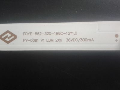 Лот: 23953714. Фото: 1. Led-string FOYE-562-320-1B6C-12... Запчасти для телевизоров, видеотехники, аудиотехники