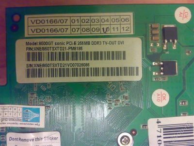 Лот: 1960531. Фото: 1. geforce 8500gt 256 mb. Видеокарты