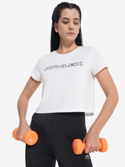Лот: 25543968. Фото: 1. Футболка женская Athlex, Белый. Другое (спортивная одежда)