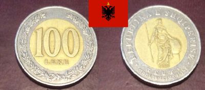 Лот: 19199451. Фото: 1. Албания 100 лек 2000 один год... Европа