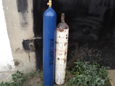 Лот: 2914908. Фото: 1. комплект ацетиленовый 10 литров... Баллоны, газ в баллонах