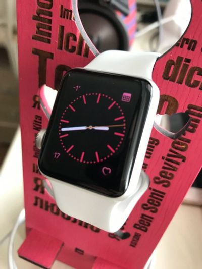 Лот: 17270912. Фото: 1. Apple Watch 3 38mm white. Смарт-часы, фитнес-браслеты, аксессуары