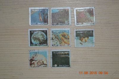 Лот: 5945121. Фото: 1. 8 марок Умм-Аль-Кувейн 1972г... Марки