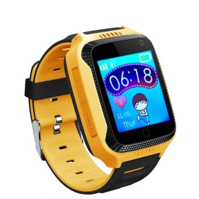 Лот: 10943265. Фото: 1. Желтые GW500S Детские GPS часы... Смарт-часы, фитнес-браслеты, аксессуары