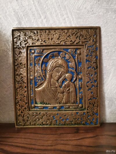 Лот: 16751958. Фото: 1. Икона БМ Казанская, 19 век. Иконы
