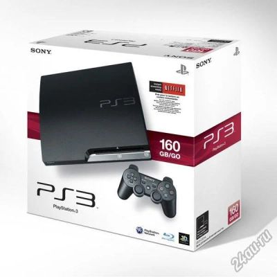 Лот: 6652585. Фото: 1. PS3 Slim 160gb [прошивка Rogero... Игровые приставки, консоли