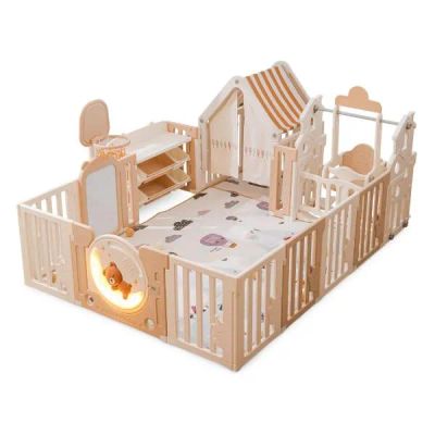 Лот: 24658663. Фото: 1. Манеж UNIX Kids DeLuxe House&Storage... Манежи