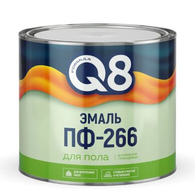 Лот: 25394959. Фото: 1. Эмаль Formula Q8, ПФ-266, алкидная... Краски, лаки, растворитель