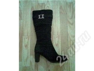 Лот: 241743. Фото: 1. сапоги замш. Сапоги