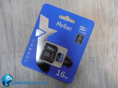 Лот: 20679681. Фото: 1. 16Gb карта памяти Netac microSD... Карты памяти