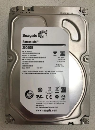 Лот: 16921837. Фото: 1. HDD SATA 2Tb Seagate. Жёсткие диски (HDD)