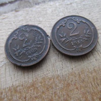Лот: 24989597. Фото: 1. Монета 2 геллера два Австрия Австро-Венгрия... Европа