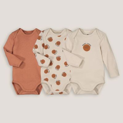 Лот: 24239264. Фото: 1. Комплект из трех боди с LaRedoute. Ползунки, распашонки, слипы