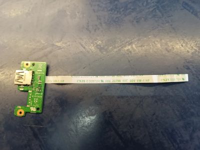 Лот: 17709815. Фото: 1. Б/У плата с разъемом USB на шлейфе... Платы расширения, контроллеры, доп. порты