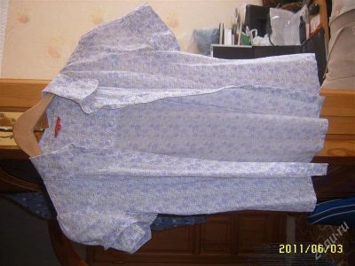 Лот: 1002418. Фото: 1. Распродажа - Блузочка х/б нежной... Блузы, рубашки, водолазки