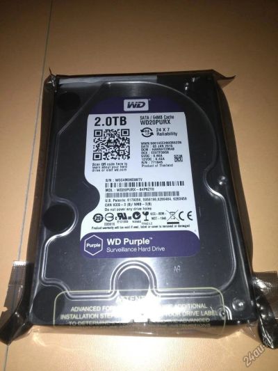Лот: 5373581. Фото: 1. Жесткий диск WD 2Tb. Жёсткие диски (HDD)
