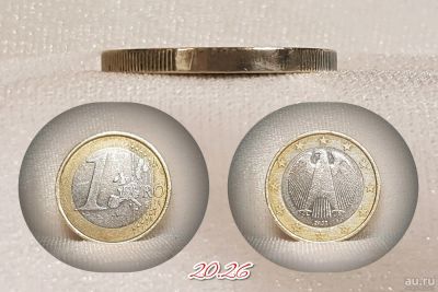 Лот: 13425606. Фото: 1. монета 1 евро. 2002г. (J) Германия... Европа