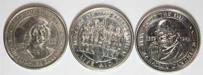 Лот: 1535137. Фото: 1. 3 жетона "MAkers of the millenium... Сувенирные