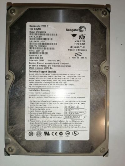 Лот: 18122835. Фото: 1. Жёсткий диск 5. Жёсткие диски (HDD)