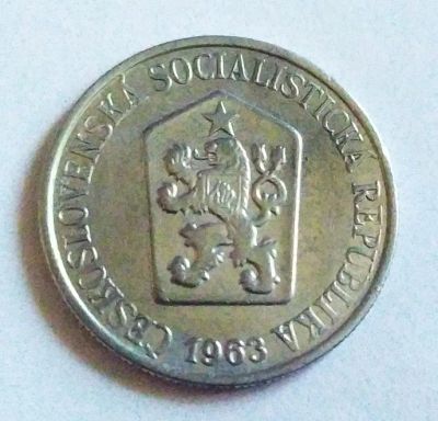 Лот: 25359410. Фото: 1. Чехословакия 25 геллеров 1963. Европа
