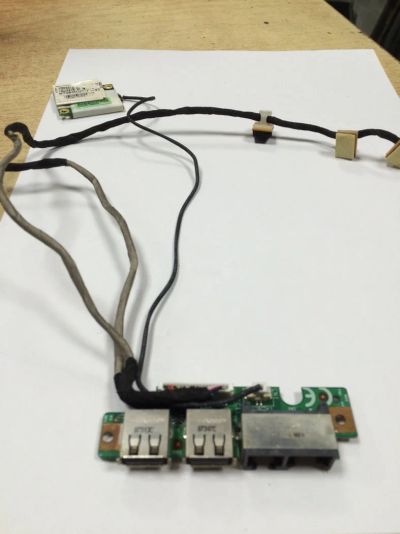 Лот: 9532097. Фото: 1. Плата MS-16352 с USB, Lan разьемaми... Платы расширения, контроллеры, доп. порты