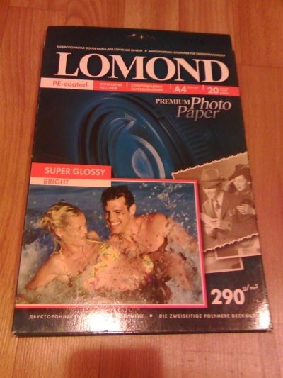 Лот: 3702314. Фото: 1. Фотобумага Lomond A4. Фотобумага, плёнка