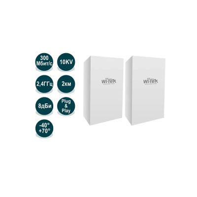 Лот: 19074874. Фото: 1. Точка доступа Wi-Tek WI-CPE111-KIT. Маршрутизаторы (роутеры)