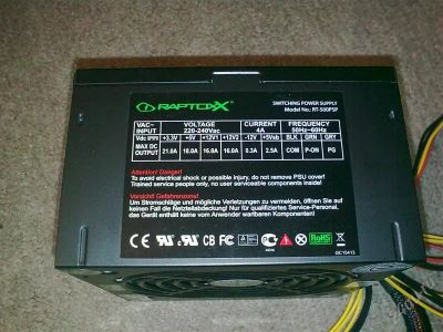 Лот: 1379748. Фото: 1. RaptoxX RT-500PSP 500W. Корпуса, блоки питания