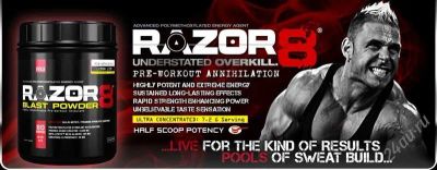 Лот: 2691244. Фото: 1. предтреник razor8 blast powder... Спортивное питание, витамины