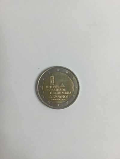 Лот: 20297672. Фото: 1. 2 евро 2020 Португалия Университет... Европа
