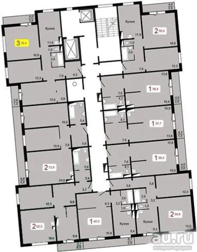 Лот: 13677829. Фото: 1. киренского 35 квартира 3 комнатная. Квартиры, студии