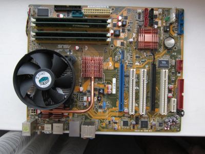 Лот: 8646487. Фото: 1. Материнская плата ASUS P5KR+ процессор... Материнские платы