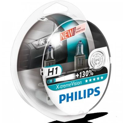 Лот: 10953713. Фото: 1. Philips H1 Лампы галогенные, комплект... Оптика и освещение