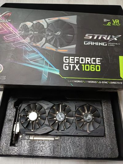 Лот: 25046138. Фото: 1. Видеокарта gtx 1060 6gb Asus gaming... Видеокарты